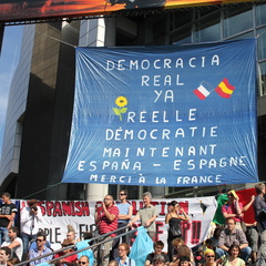 Democratia Real Ya - Les Espagnols disent Merci à la France