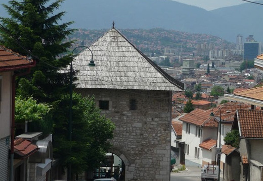 Sarajevo, Ancienne porte d'accès à la ville et Coccinelle