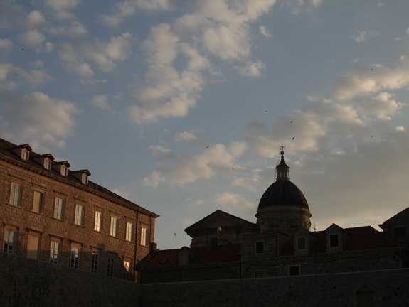 Dubrovnik - Ciel au soleil couchant