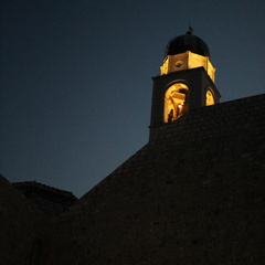Dubrovnik - Clocher illuminé