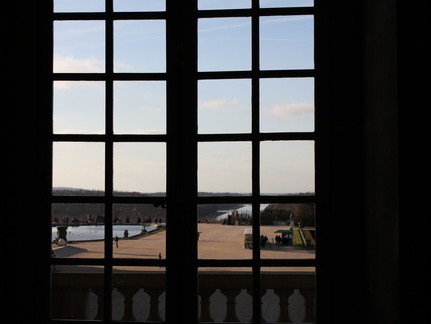Château de Versailles - Vue à travers les fenêtres
