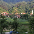 Village de vallée et sa mosquée