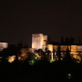 Granada / Grenade - Vue sur l'Alhambra de nuit