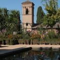 Granada / Grenade - Alhambra - Bassin des jardins du Monastère de San Francisco n°4