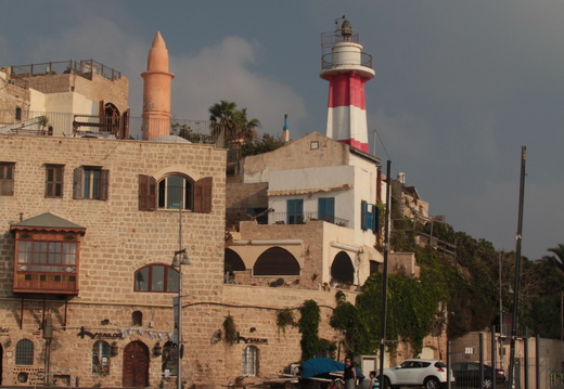 Tel-Aviv - Port de Jaffa : Quai, Mosquée et Phare