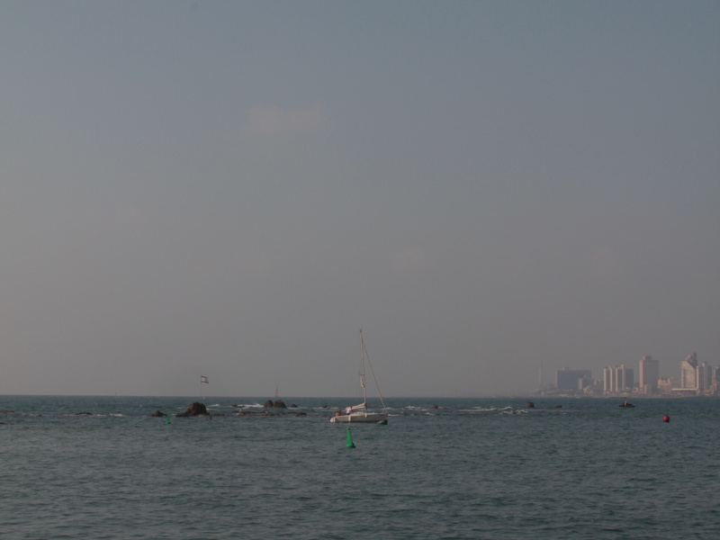 Tel-Aviv - Jaffa : un voilier regagne le port (1)