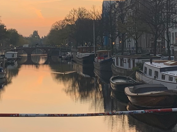 Amsterdam, Grachtengordel, Sunday morning in October